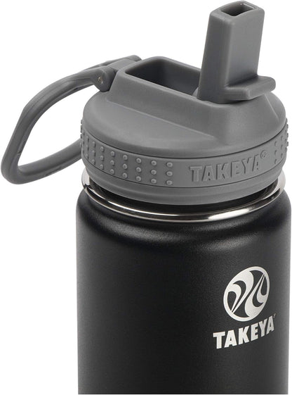 Actives Kids 14 Oz Vacuum Insulated Stainless Steel Water Bottle with Straw Lid, Blackberry - WORLD TIME VISITS