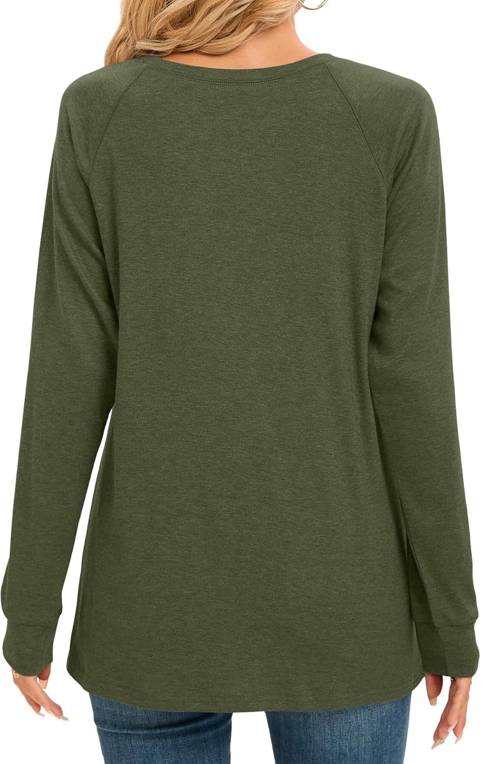 Women Long Sleeve Shirts Casual Tops Dressy Blouses Fashion Pleated Tunic