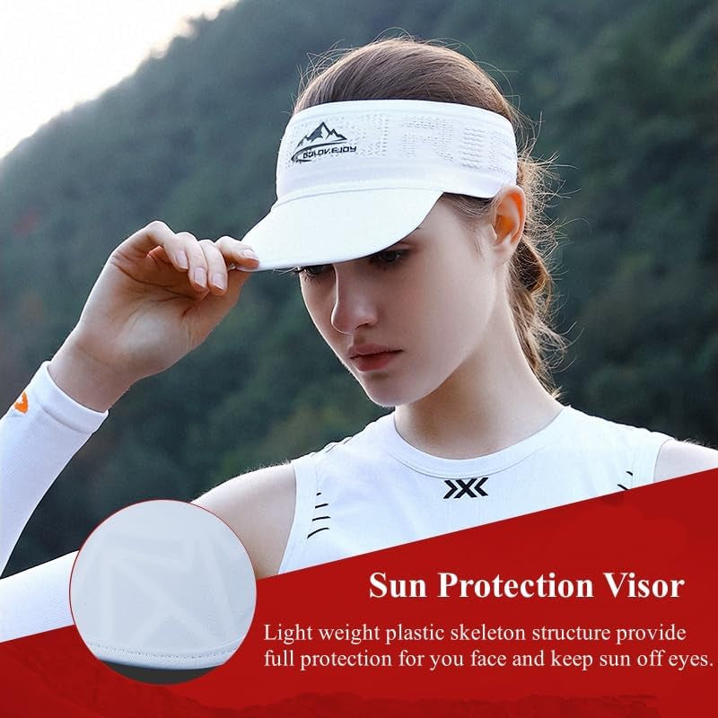 Sport Sun Visor Hats for Men Women Headsweats Sunvisor Cap for Men Women Sun Visors for Running, Golf, Tennis, Softball