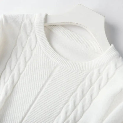 NEW 4 Colors Women Wool Pure Cashmere Sweater Fashion O-neck Soft Woman Female Warm Pull Pullovers Sweaters Plus Size S-XXL