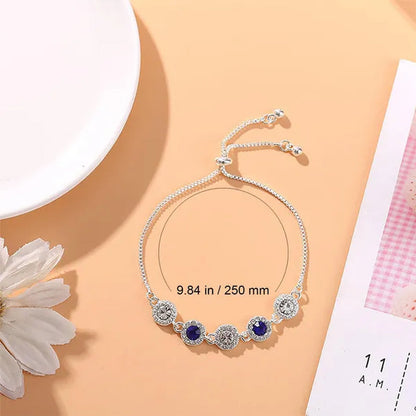 Adjustable Five-circle Rhinestone Bracelet - WORLD TIME VISITS