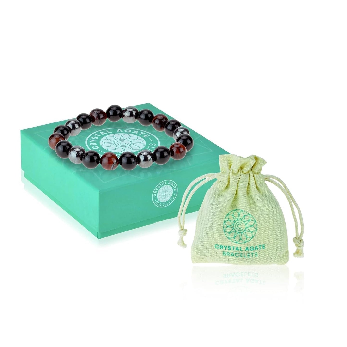 Triple Protection Bracelet - for Protection - Bring Luck and Prosperity - Hematite - Black Obsidian - Tiger Eye - Stone Bracelet