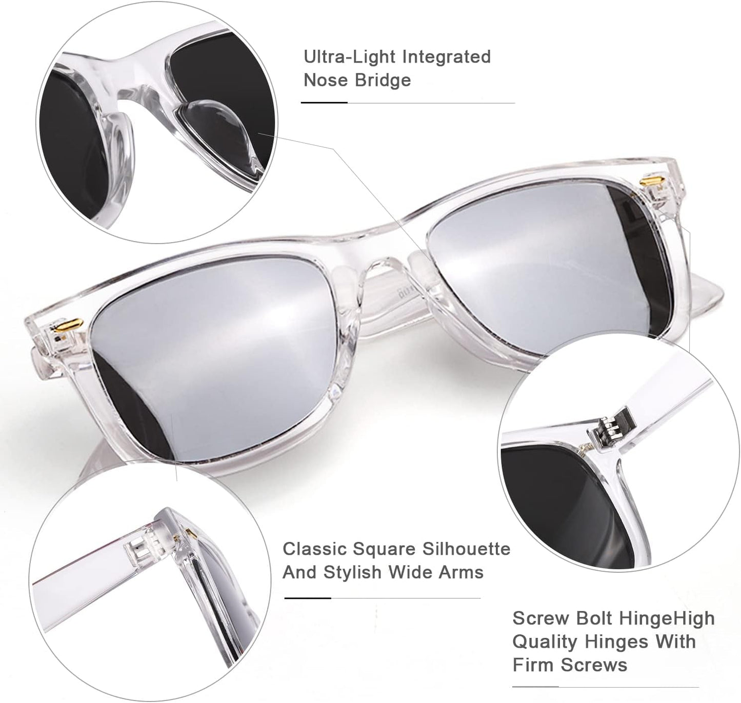 Classic Sunglasses for Women Polarized Driving Anti-Glare UV Protection