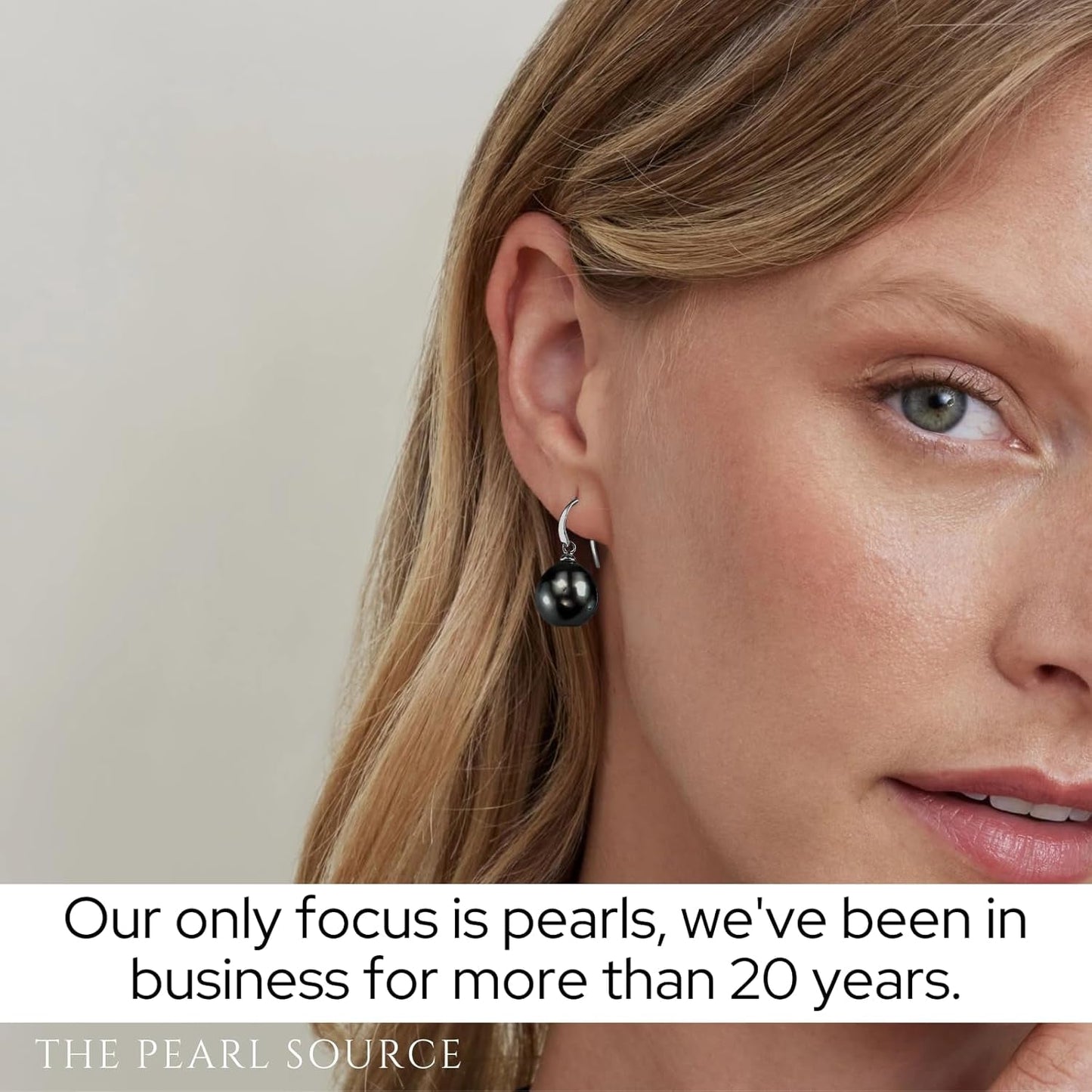 Genuine Baroque Black Tahitian South Sea Cultured Pearl Rosalind Earrings for Women