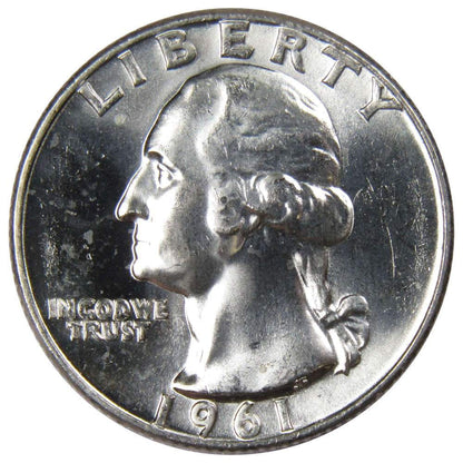 1961 D Washington Quarter BU Uncirculated Mint State 90% Silver 25C US Coin Master Coins - WORLD TIME VISITS