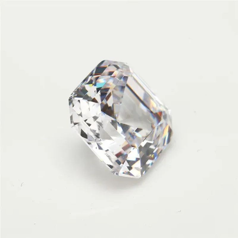 Unheated 8.30 Cts Natural Gemstone White Sapphire 10x10mm Square Cut Gem Sri-Lanka VVS