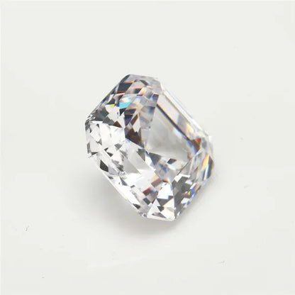 Unheated 8.30 Cts Natural Gemstone White Sapphire 10x10mm Square Cut Gem Sri-Lanka VVS