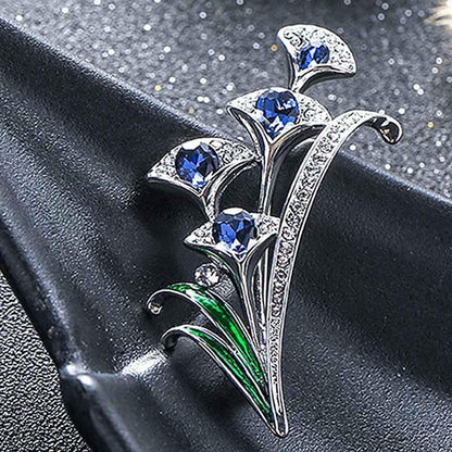 Brooch Flower Shape Rhinestone Design Alloy Fashion Clothes Brooch Pin for Party,Vintage Fashion Brooch Pins for Women Teen Girls Crafts Gift