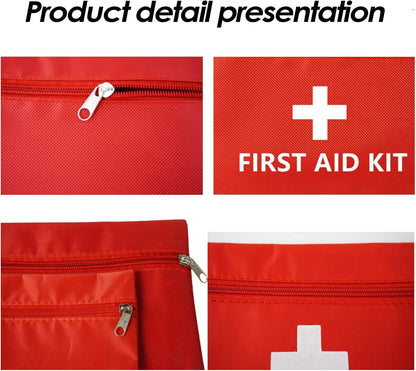 2 PCS Mini First Aid Kit, Small Travel First Aid Kit First Aid Bag Packed for Emergencies at Home Outdoors Car Camping Workplace Hiking Survival