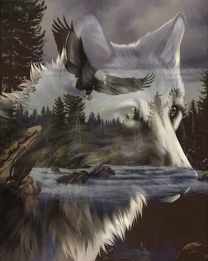 5D Diamond Painting Full Drill Kits for Adults, Wolf  DIY Diamond Embroidery Full Drill for Home Decor - WORLD TIME VISITS