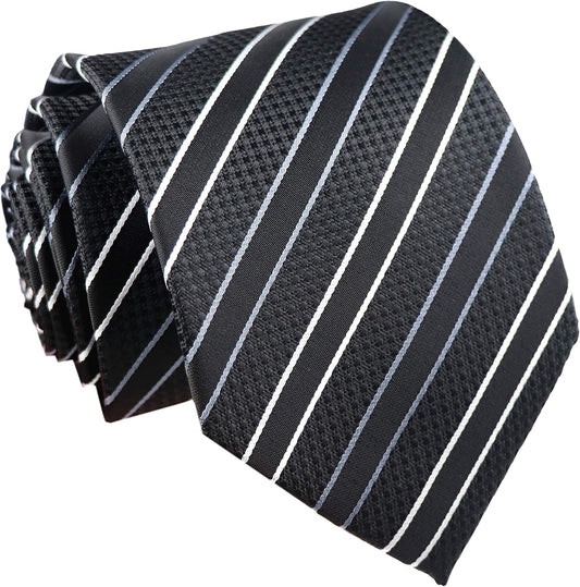 Men'S Gingham Check Stripe Ties Pattern Business Formal Designer Neckties 3.15"