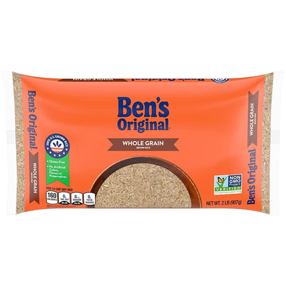 Whole Grain Brown Rice, 2 Lb Bag