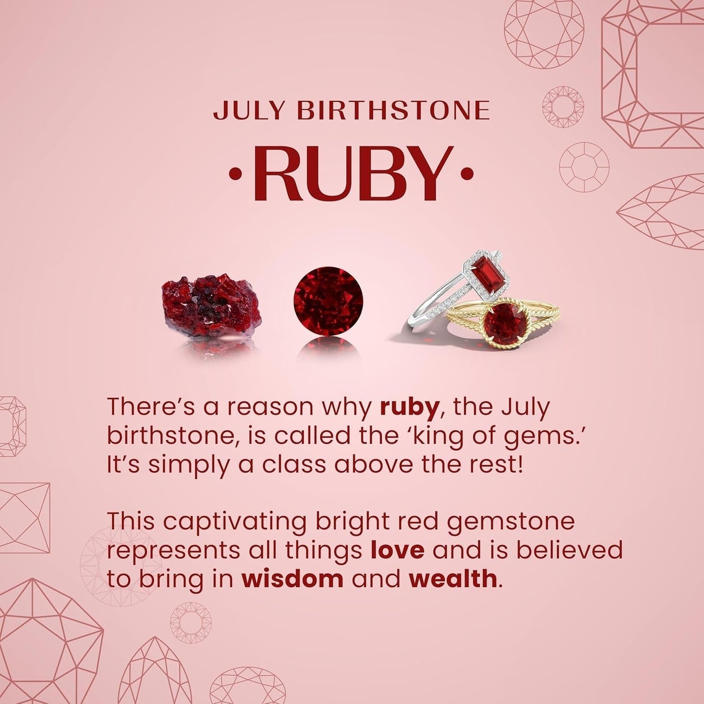 Natural Ruby Teardrop Pendant with Diamond in Silver / 14K Solid Gold/Platinum | July Birthstone, Birthday, Engagement, Anniversary, Wedding Jewelry Gift for Women