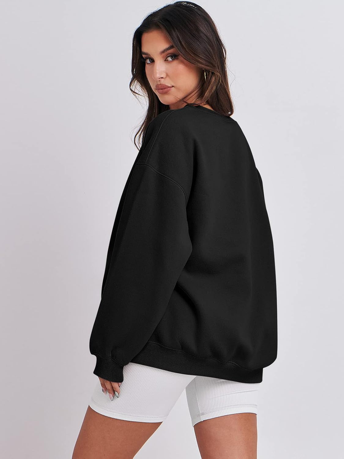 Sweatshirt for Women Oversized Crewneck Hoodies Fleece Casual Pullover Top Fall Fashion Outfits Clothes 2025