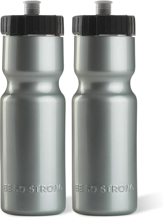 Sports Water Bottles – Reusable 22 Oz Bpa-Free Plastic Bottles with Pull Top Cap – Made in USA – Top Rack Dishwasher Safe – Fits Most Bike Cages Brand - WORLD TIME VISITS