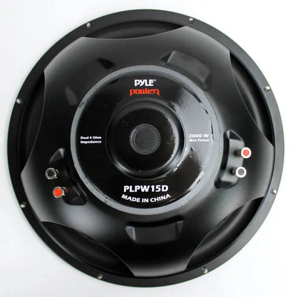 Pyle PLPW15D 15" 2000 Watt 4-Ohm DVC Power Car Audio Subwoofer Sub Woofer