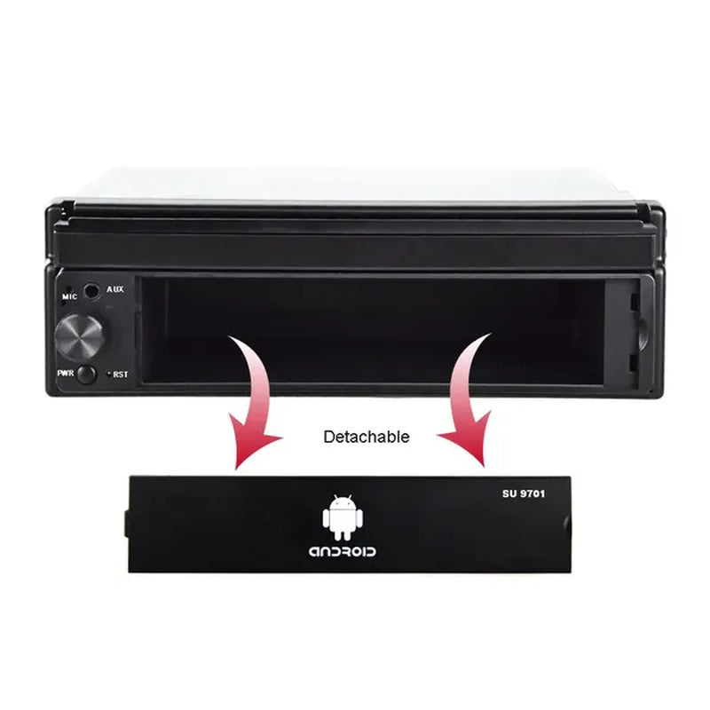 Amprime 1Din Android Car Radio Wifi Car Multimedia GPS Navigation Autoradio Bluetooth Stereo Radio FM AUX USB Auto Audio Player