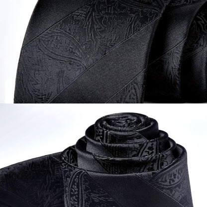 Paisley Ties for Men Solid Tie Handkerchief Floral Men'S Necktie & Pocket Square Set Wedding Classic Mens Ties