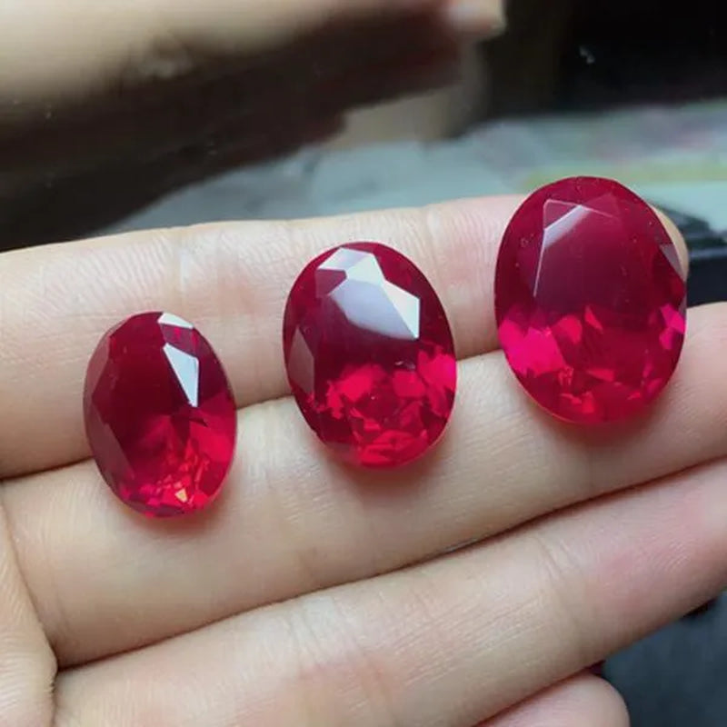 AAAA+ Large Ruby 13X18Mm Sri-Lanka Garnet Ruby Oval Cut VVS Loose Gemstone Jewelry