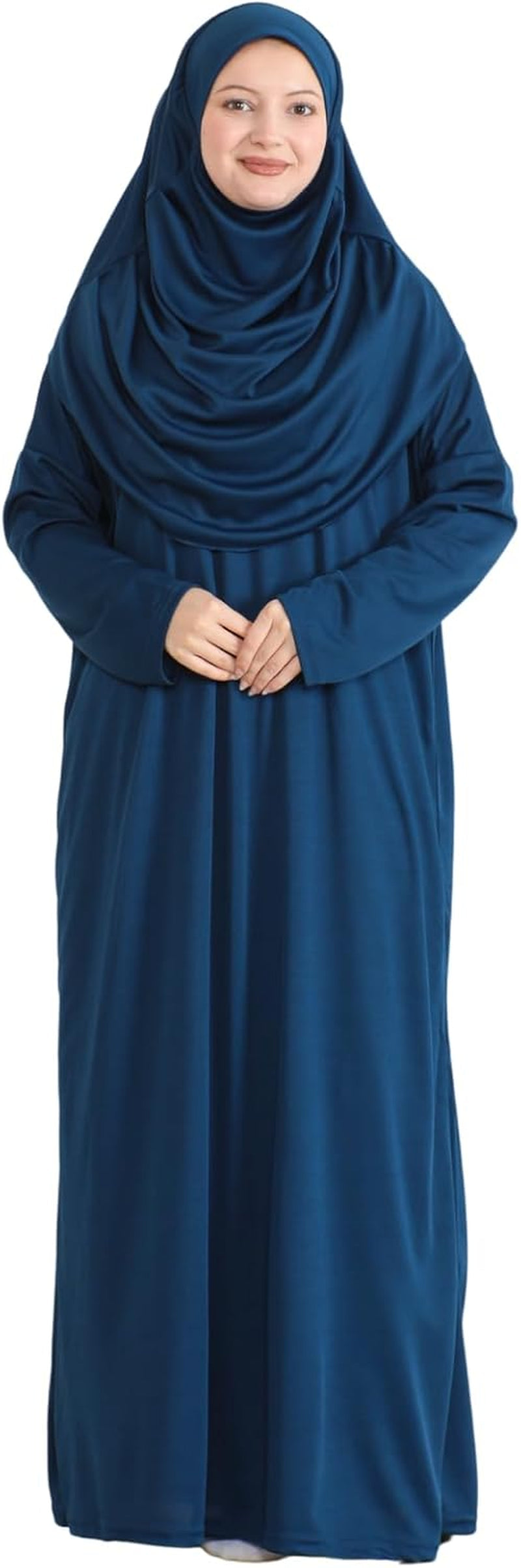 Muslim Dress for Women with Hijab, Abaya, Instant Prayer Clothes Set, Islamic Wear, Dubai Kaftan Jilbab Burqa - WORLD TIME VISITS