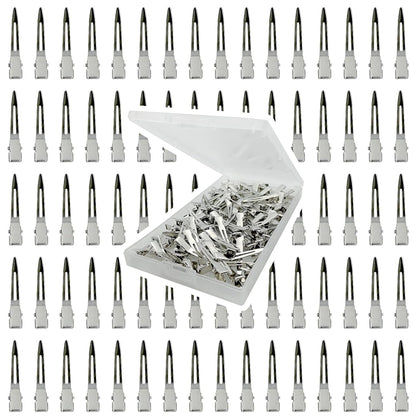 90Pcs Metal Duck Billed Hair Clips for Women Styling Sectioning, Silver Hair Pins for Long Hair, Alligator Curl Loc Clips for Thick Hair Roller, Salon, Bows DIY