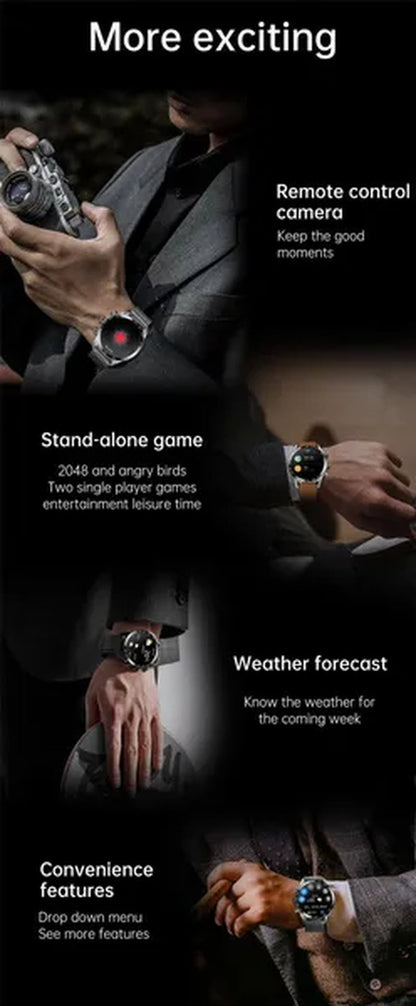 LIGE Newest Bluetooth Call Smart Watches for Men Sports Fitness Tracker Waterproof Smartwatch Large HD Screen Health Bracelet Montre Connecter