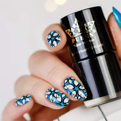 MUST HAVE Stamping Polish Collection Set Big 5-FREE Formula Nail Color Lacquer (805 - Black Jack + 806 - Pure White) - BH000872