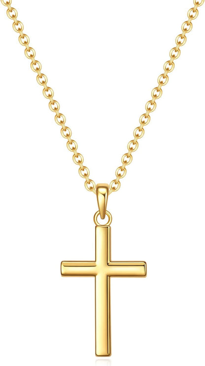 Baptism Cross Necklace for Women,First Communion Cross Necklaces Jewelry Gifts for Women - WORLD TIME VISITS