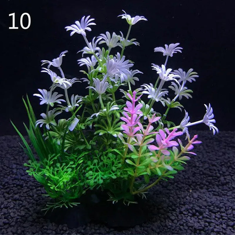 Fashion Luxury 14Cm Plants Plastic Simulation Artificial Plants Aquarium Water Ornament Fish Tank Grass Decoration