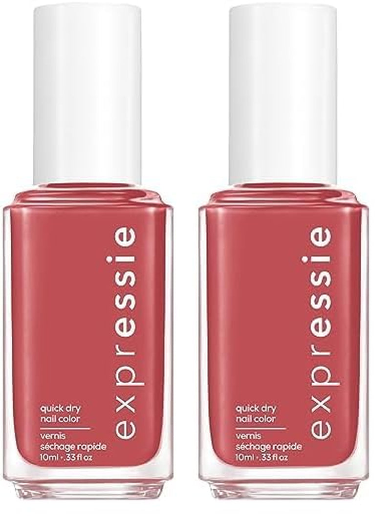 Expr, Quick-Dry Nail Polish, 8-Free Vegan, Nude Pink, Party Mix & Match, 0.33 Fl Oz (Pack of 2)