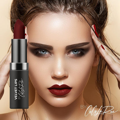 Coco La Rue Creamy Velvet Lipstick Lustrous Mauve Lipstick, High-Shine Plumping Lip Balm, Hydrating Lip Color (CLR-C 1 Russian)