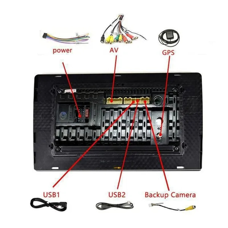 PODOFO New【2+32G】【For Mercedes-Benz ML 2012-2015】2Din Android 11 Car Stereo Radio 9'' HD Touch Screen Car MP5 Player Autoradio GPS Support Hifi WIFI Bluetooth Mirror Link FM/RDS Radio with AHD Camera& DVR