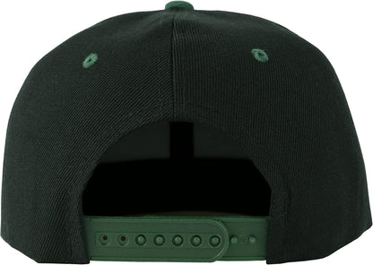 Snapback Hats for Men - Flat Bill Brim Baseball Cap Hat - Plain Blank Adjustable