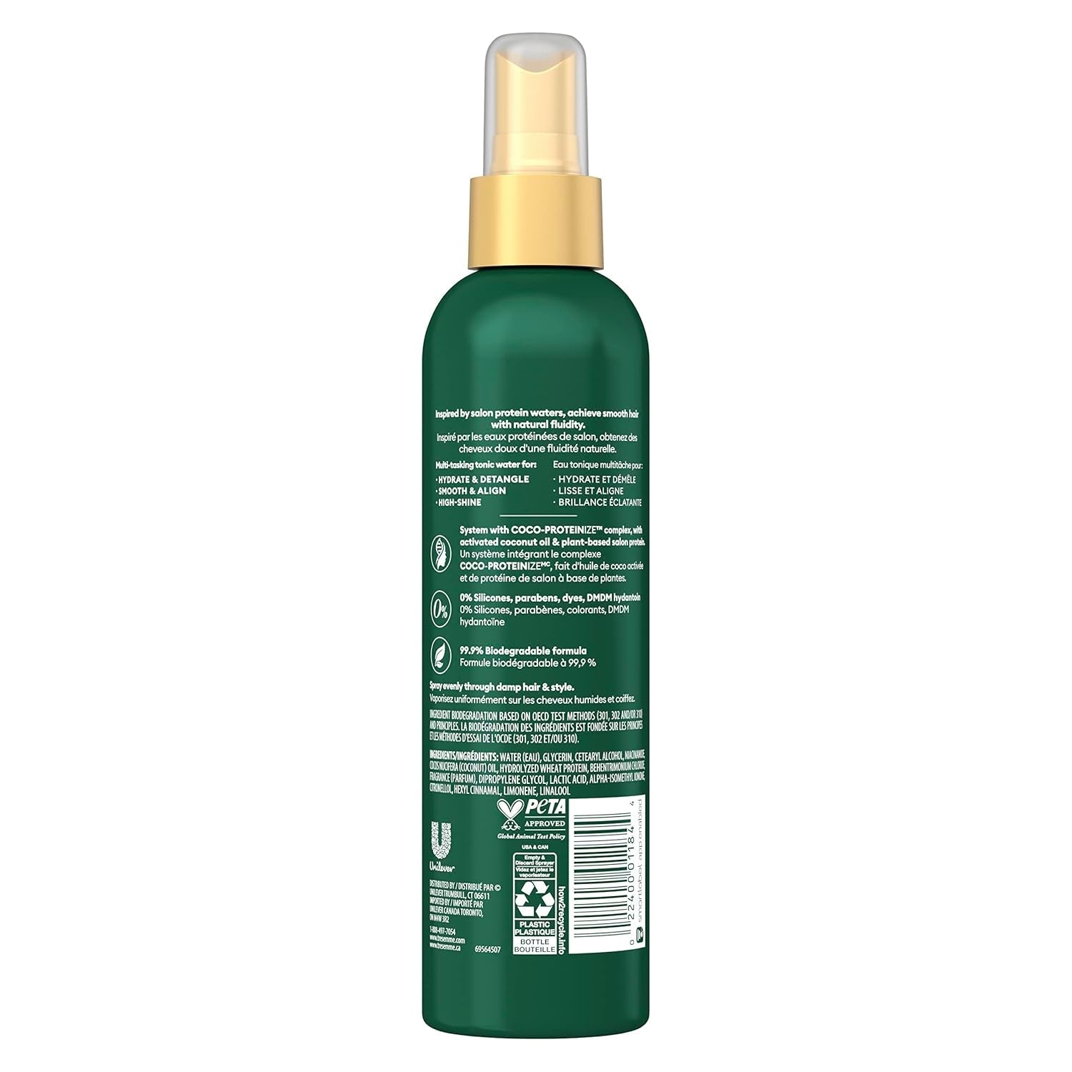 Tresemme Pro Infusion Volume Tonic Hair Thickening Spray, 8 Oz - with Natural Coconut, Plant-Based Texturizing Spray, Biotin Products for Women, 2 Pack - WORLD TIME VISITS