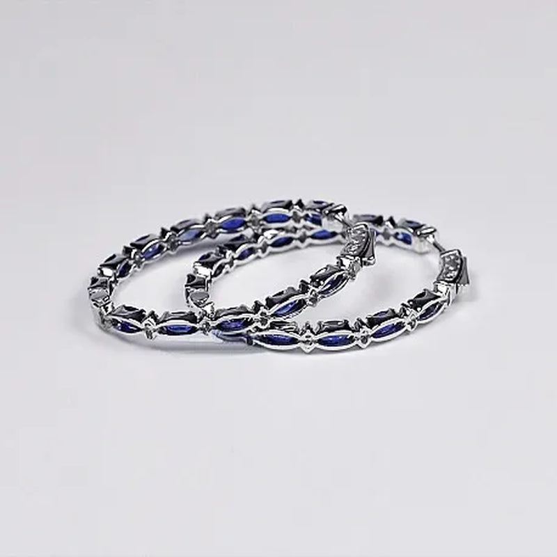 Fashion Jewellery Lady Gold-plated Ellipse Sapphire Zircon AAA Tassels Earrings