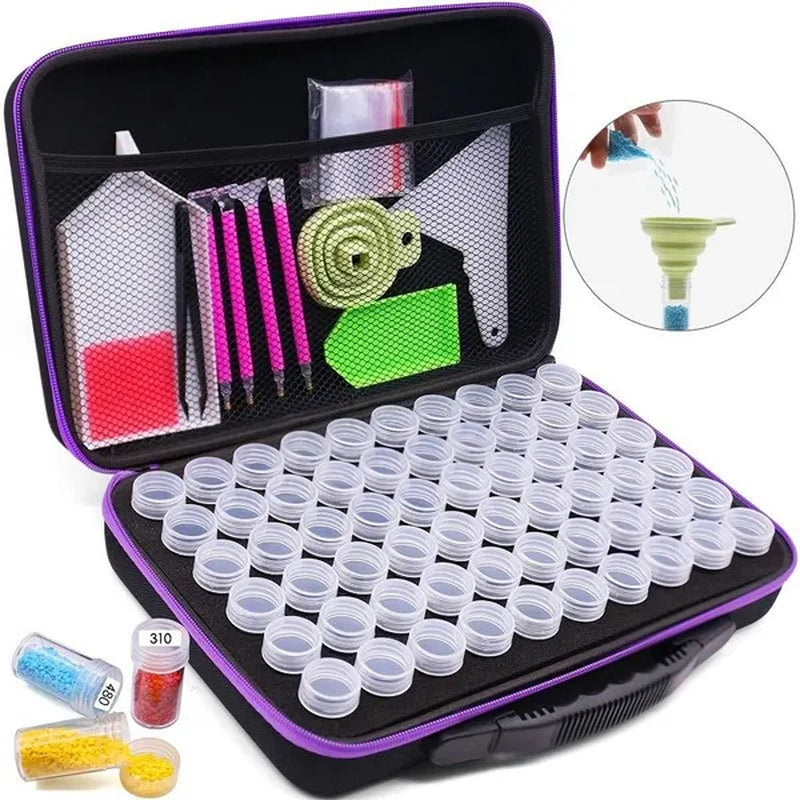 Diamond Painting Storage Box Container with Accessories Tools Kits for Beads Diamonds Rhinestones Storage - WORLD TIME VISITS
