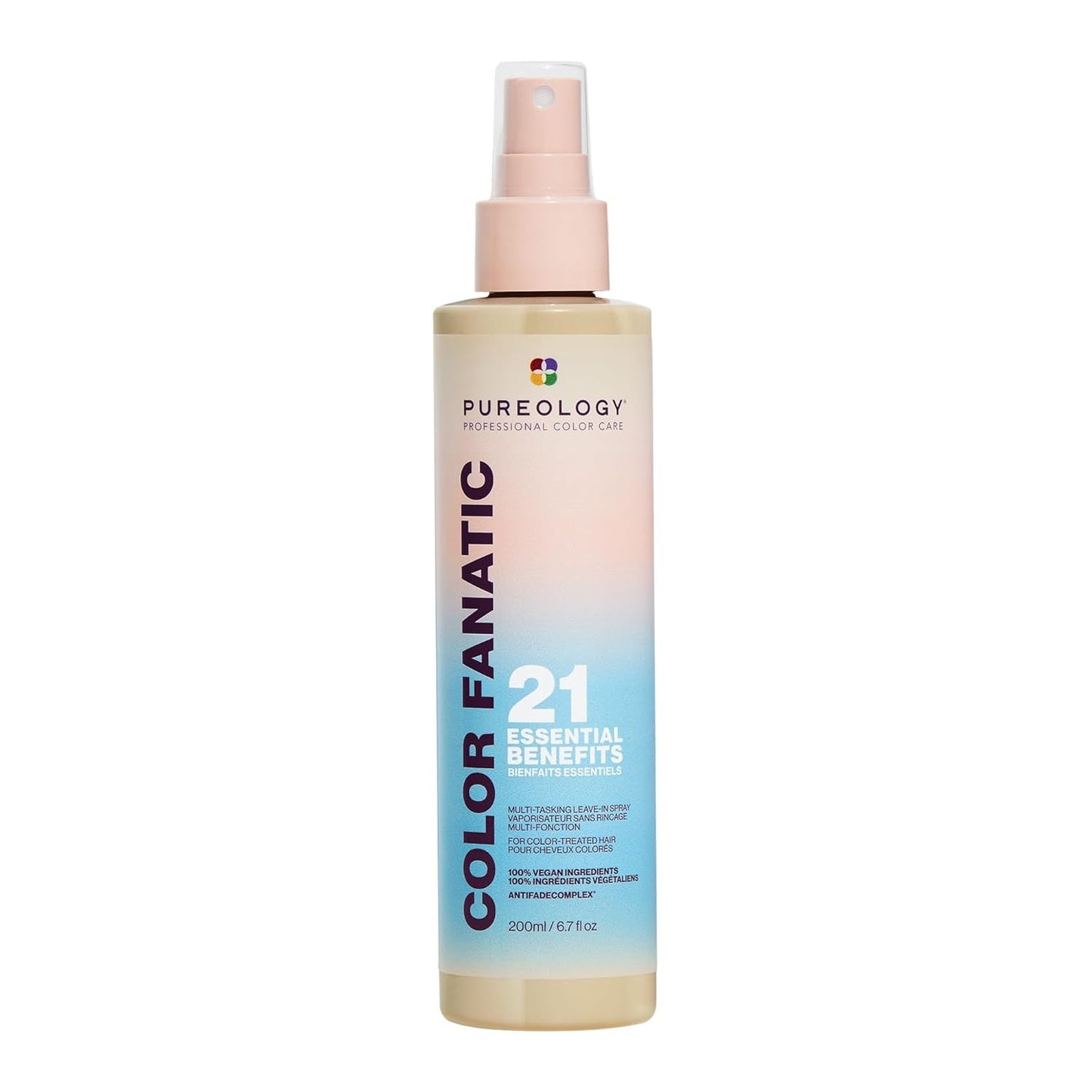 Pureology Color Fanatic Multi-Tasking Leave-In Spray - for Color-Treated Hair, Leave-In Heat Protectant Treatment, Sulfate-Free & Vegan