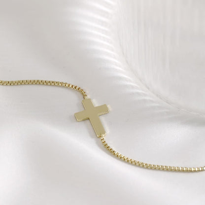 Emerald Birthstone Necklace for Women 14K Real Gold Plated Dainty Cross Pendant Cubic Zirconia Charm Chain Necklace Birthday Gifts for Women Jewelry