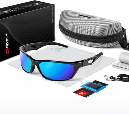 Polarized Sports Sunglasses Driving Sun Glasses Shades for Men Women Tr90 Frame for Cycling Fishing Running RB831