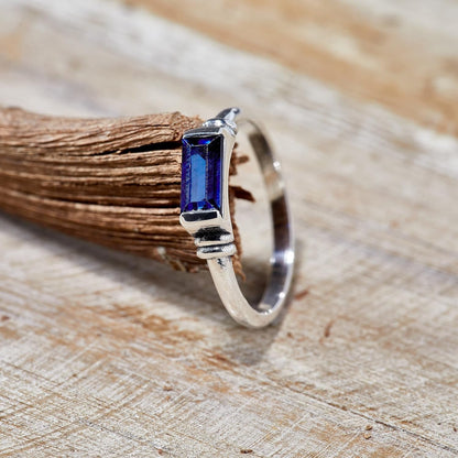 'Mediterranean Blue' Sterling Silver Lab-Created Sapphire Ring