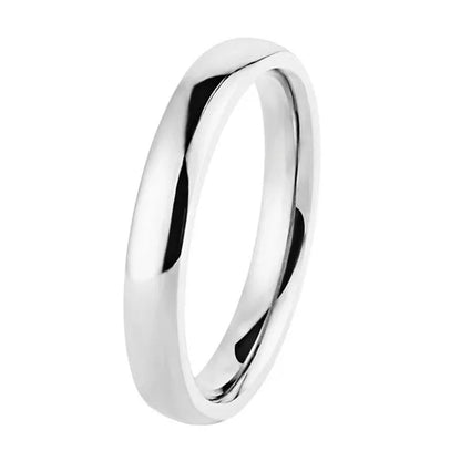 1Pcs Elegant Gold and Silver and Rose Gold Stainless Steel Comfort Fit Plain Wedding Band Ring Width 3Mm