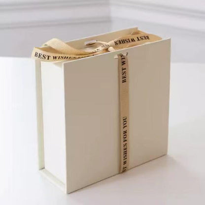 4PCS Solid Ties Satin Tie Wedding Neckties + 1 Magnetic Box