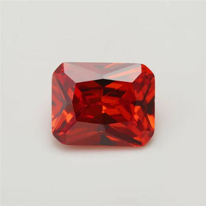 Padparadscha Sapphire 5x7mm 1.46ct Emerald Cut Shape AAAAA VVS Loose Gemstone