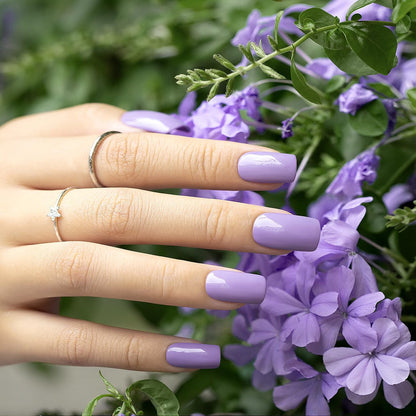 Gel Nail Polish Blue Purple 15Ml Dark Opaque Pastel Gel Polish Milky Bluish Purple 1 Piece Single Bottle Cool Tone Soak off at Home Salon DIY French Manicure Nails Art