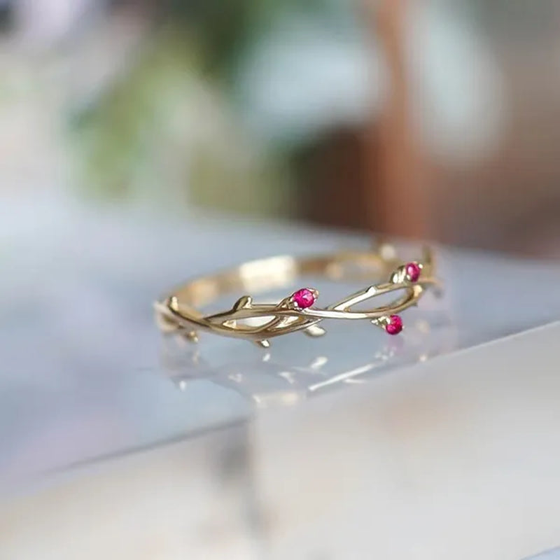 Simple Fashion Natural Ruby Gemstone Bridal Wedding Ring for Womens Engagement Wedding Party Diamond ring Engagement ring Valentine's Day Present Size 5-12