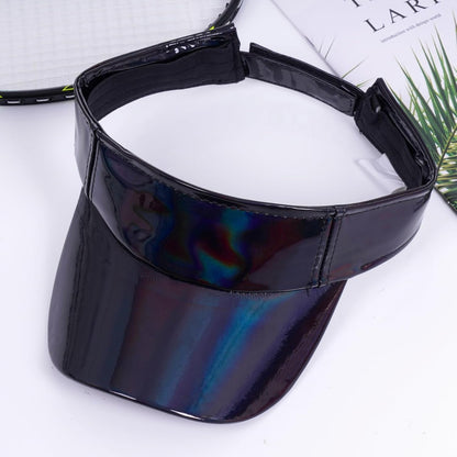 1 Piece of Sport Wear Athletic Visor Sun Sports Visor Hat Laser Visor Adjustable Cap for Women and Men (One Size)