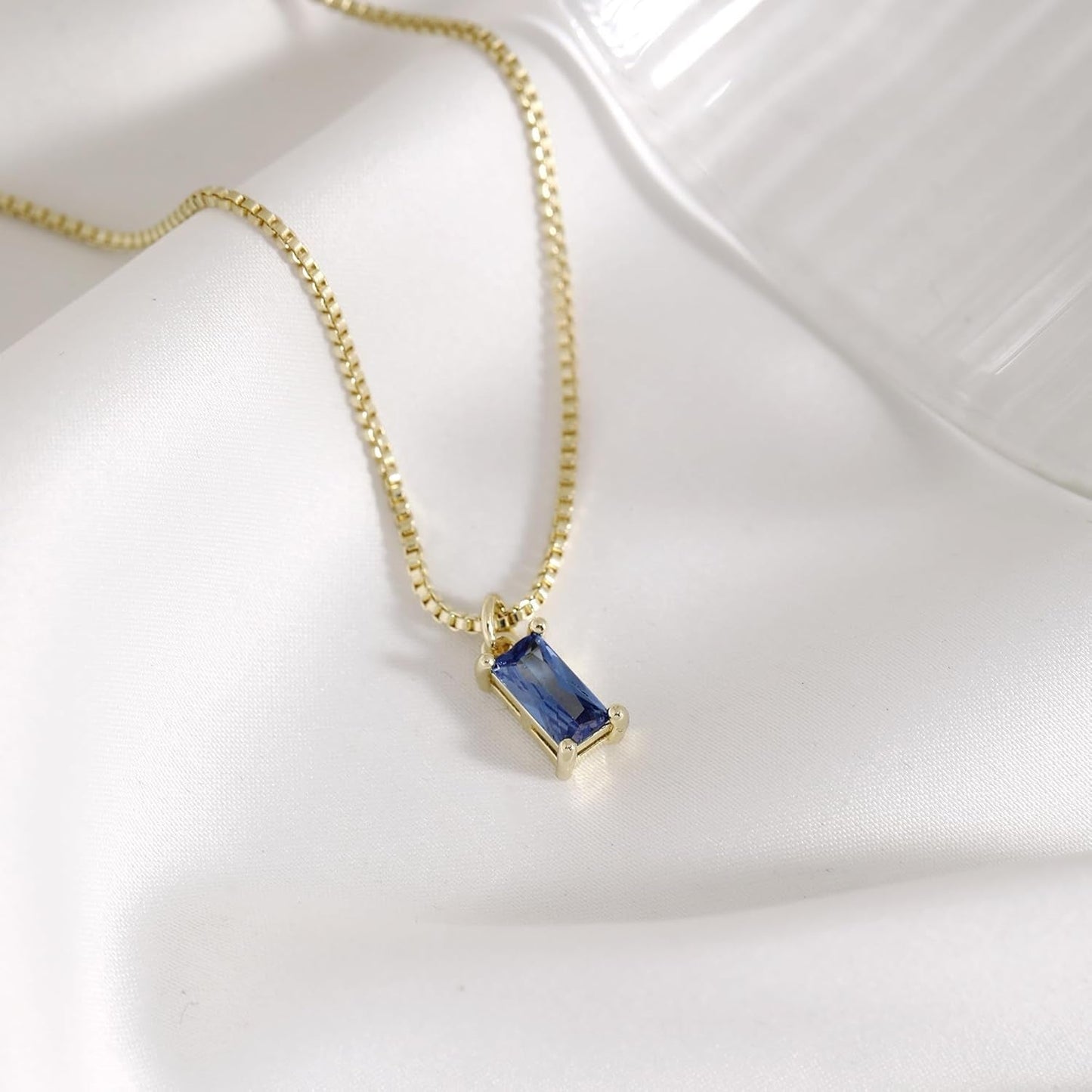 Emerald Birthstone Necklace for Women 14K Real Gold Plated Dainty Cross Pendant Cubic Zirconia Charm Chain Necklace Birthday Gifts for Women Jewelry
