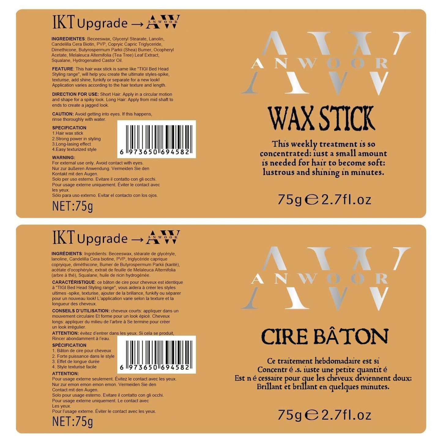 Hair Wax Stick, Wax Stick for Hair Flyaways Kids & Women Hair Accessories for Women Girls Hair Bun Maker for Kids Hair Slick Stick Baby Hair Gel Stick Kids Hair Products Hair Smoothing Stick