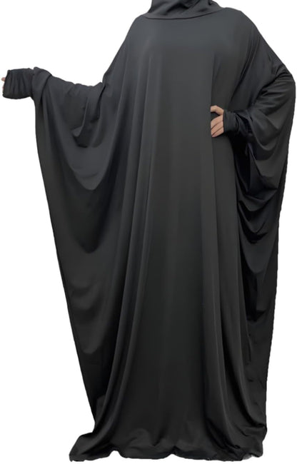Women'S Muslim Dress One Piece Prayer with Hijab Full Length Dress Abaya Dubai Islam Robe Turkey Caftan