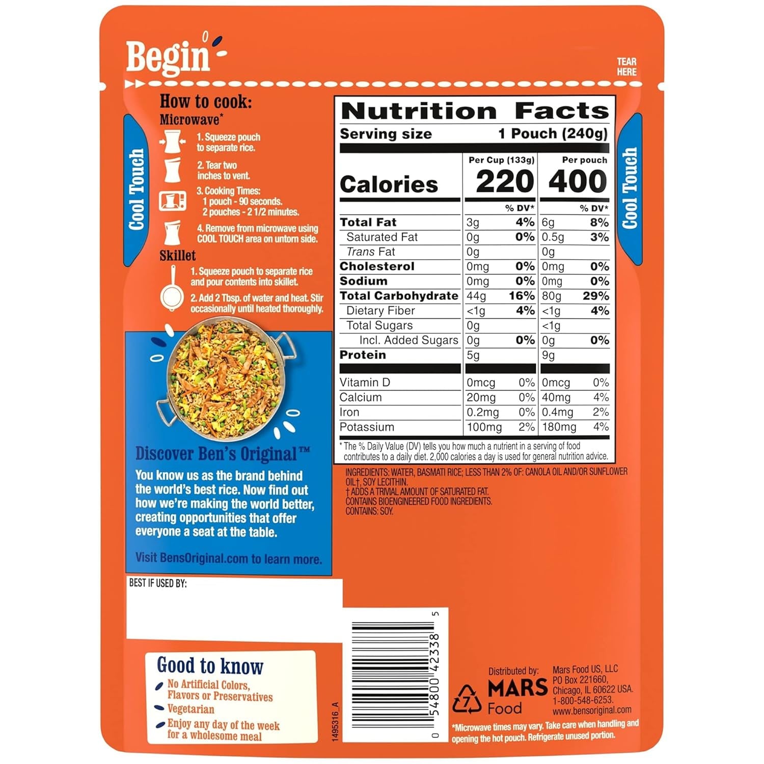 Ready Rice Basmati Rice, Easy Side Dish, 8.5 Oz Pouch (Pack of 6) - WORLD TIME VISITS